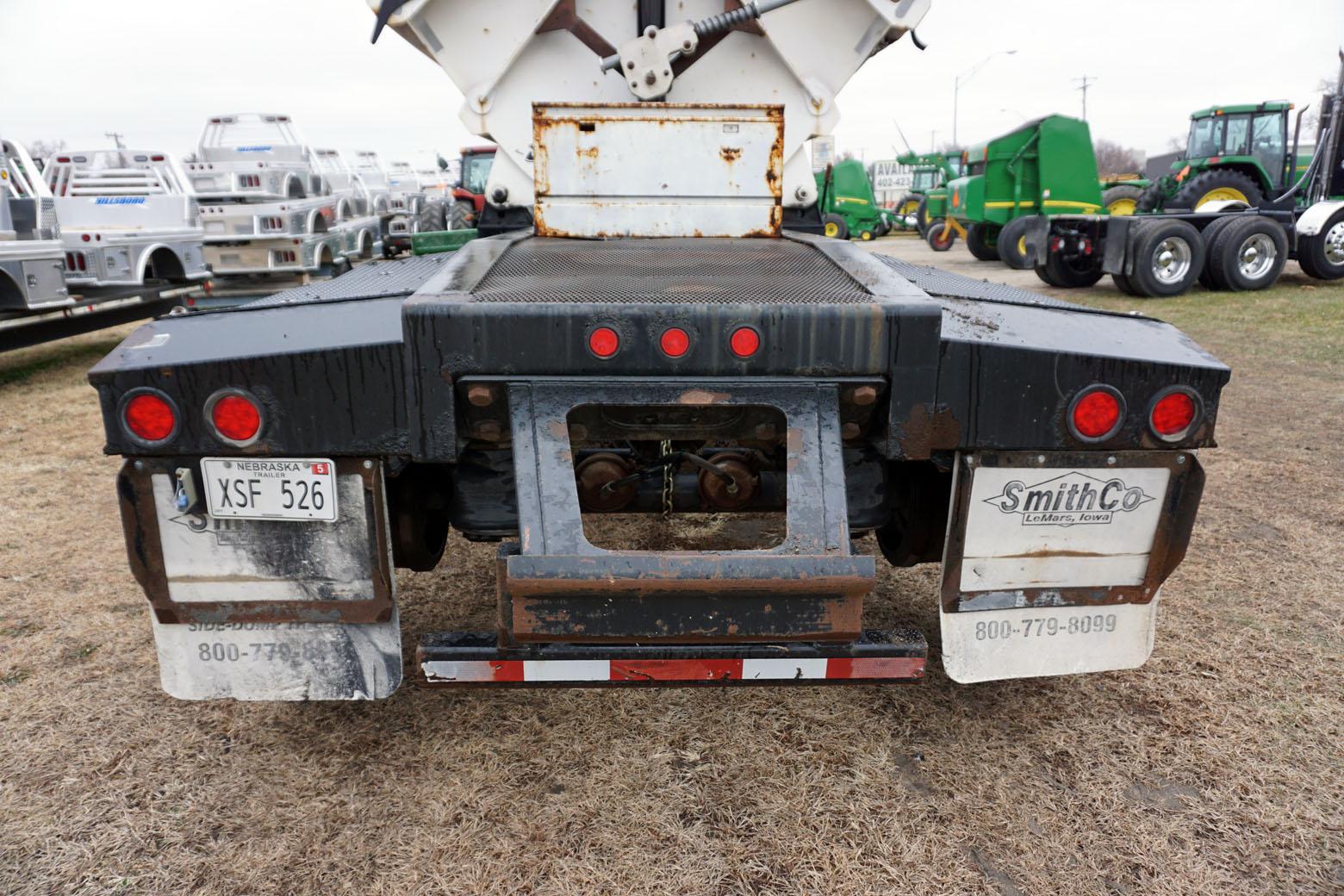 2008 Smith Co Model 53-49-36 Triple Axle Side Dump Trailer, VIN# 1S9SS49338L476073, 86,268lb. GVW, 3