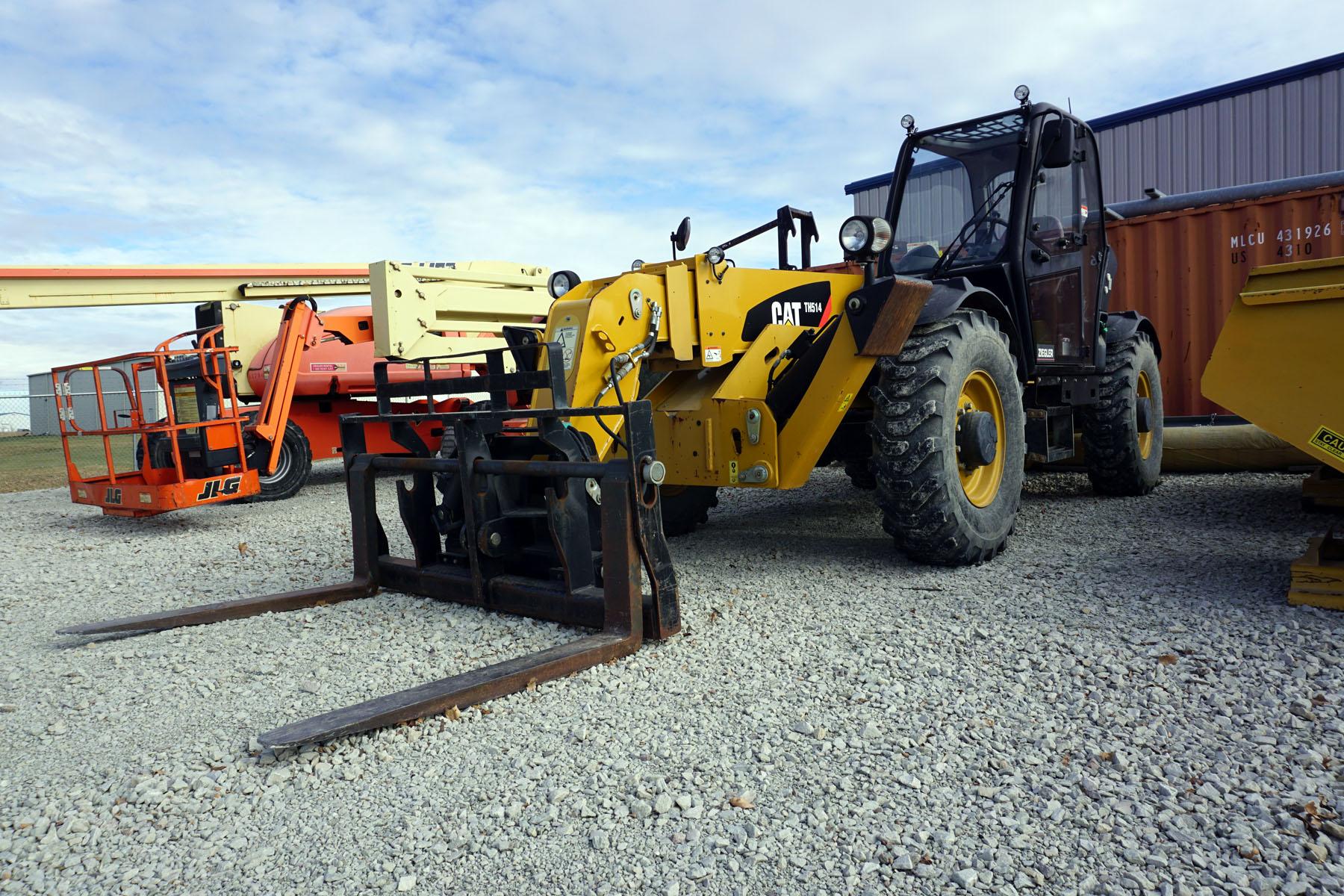 2011 Caterpillar Model TH514 Rough Terrain Forklift, SN# TBW00267, 1,398 Hours, Caterpillar C3.4B Di