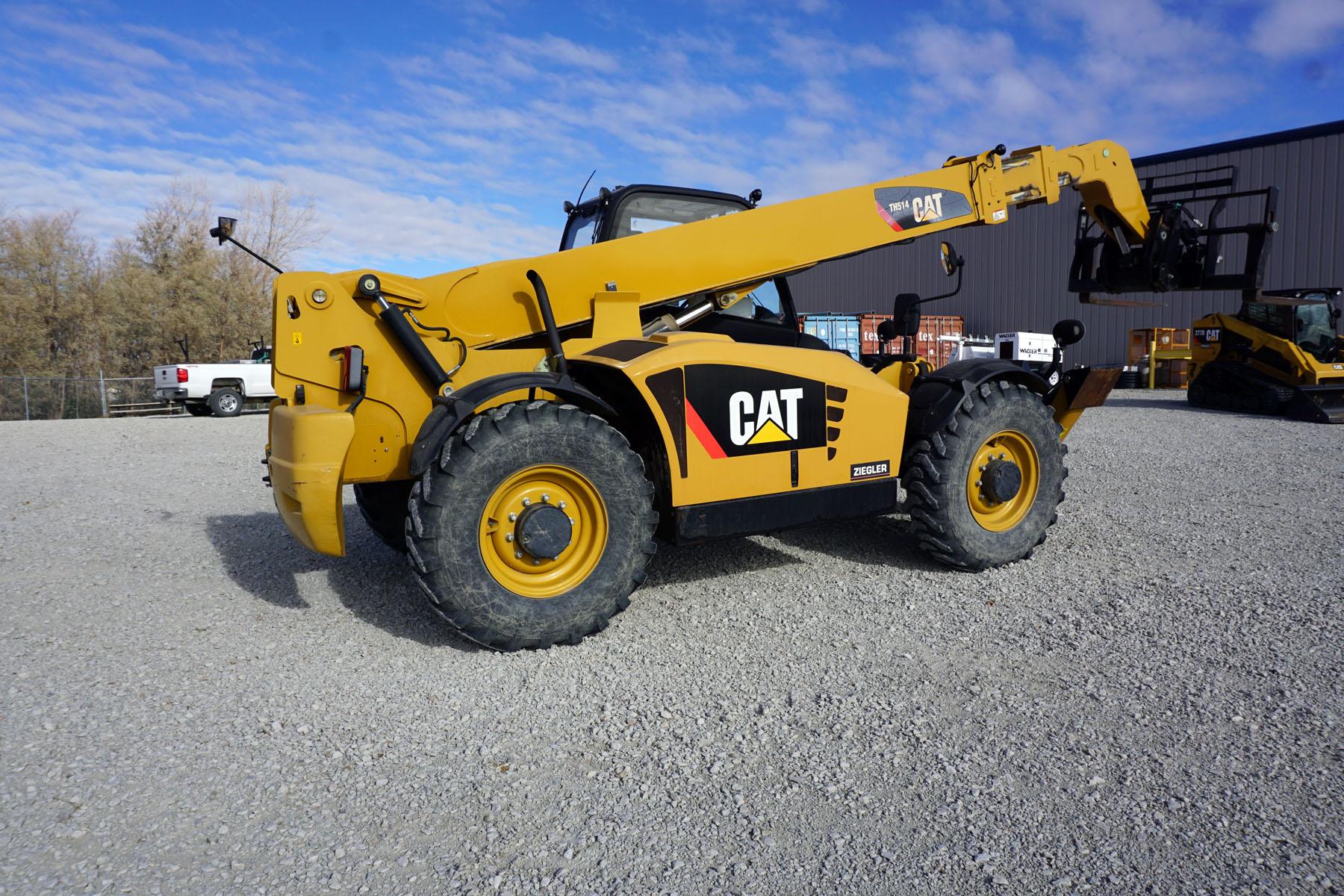 2011 Caterpillar Model TH514 Rough Terrain Forklift, SN# TBW00267, 1,398 Hours, Caterpillar C3.4B Di