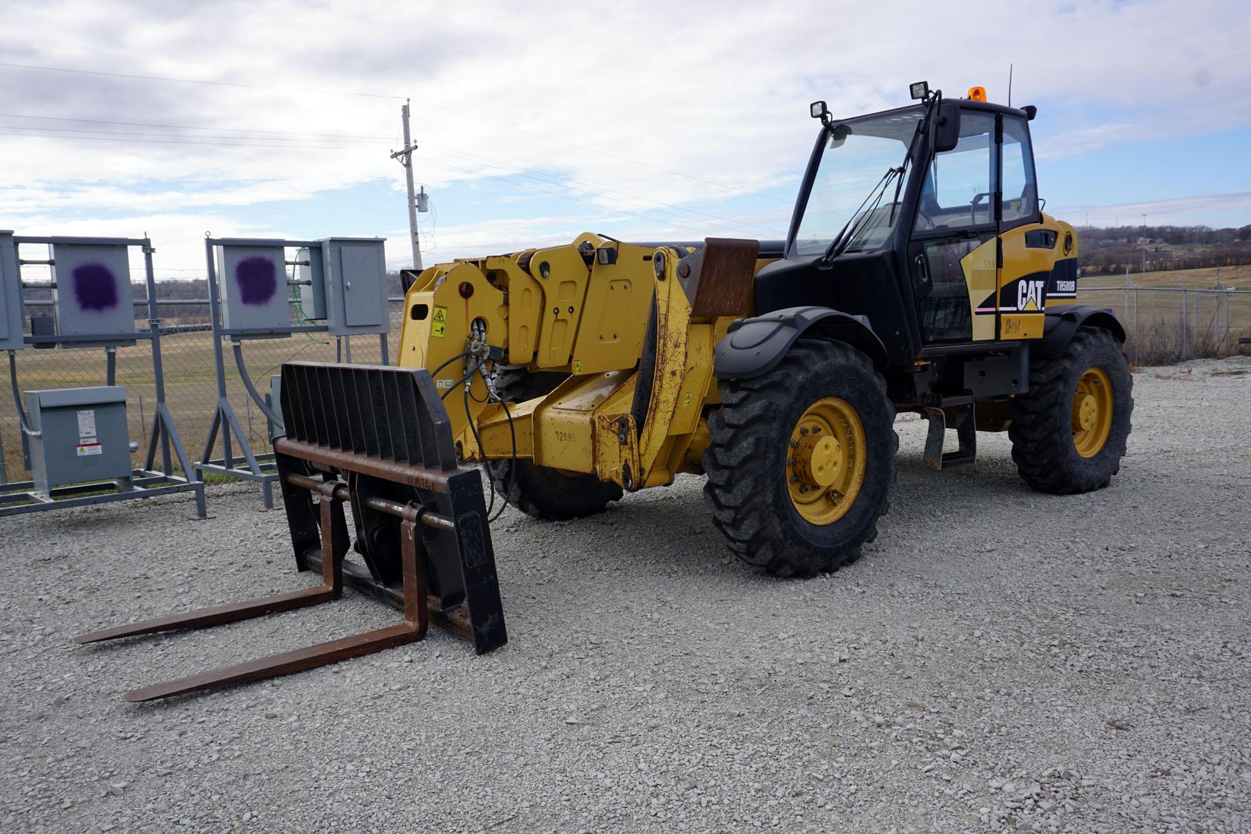 2007 Caterpillar Model TH580B Rough Terrain Forklift, SN# SLH01188, 8,492 Hours, Caterpillar 3054E D