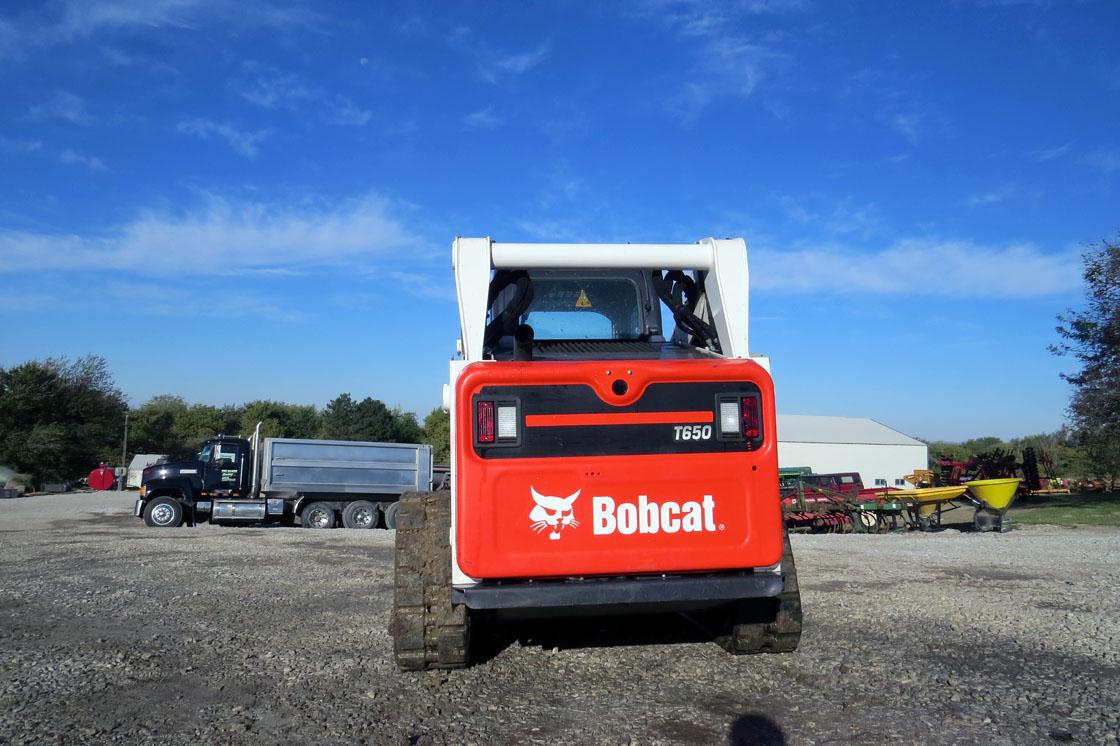 2016 Bobcat Model T650 Track-type Skid Loader, SN #ALJG17381, Kubota 4-Cylinder Diesel Engine, Cab w