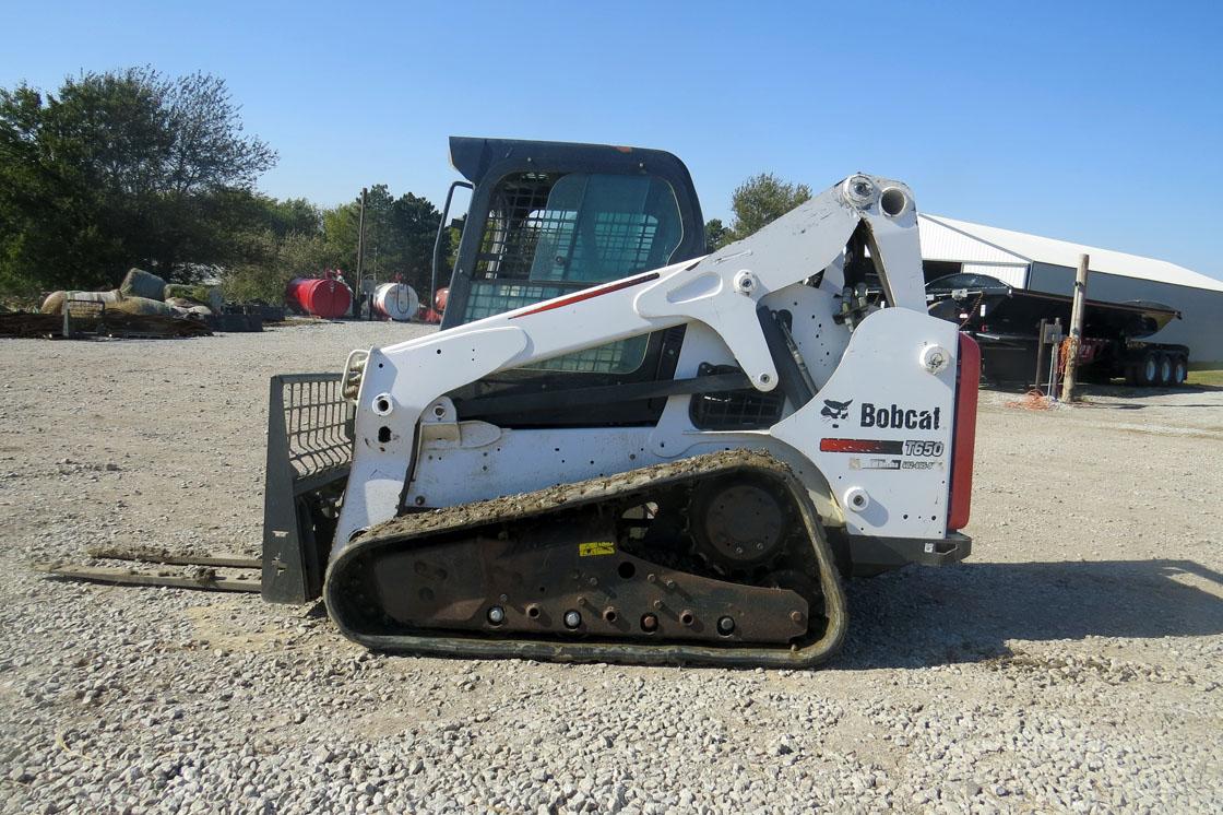 2015 Bobcat Model T650 Track-type Skid Loader, SN #ALJG13019, Kubota 4-Cylinder Diesel Engine, EROPS