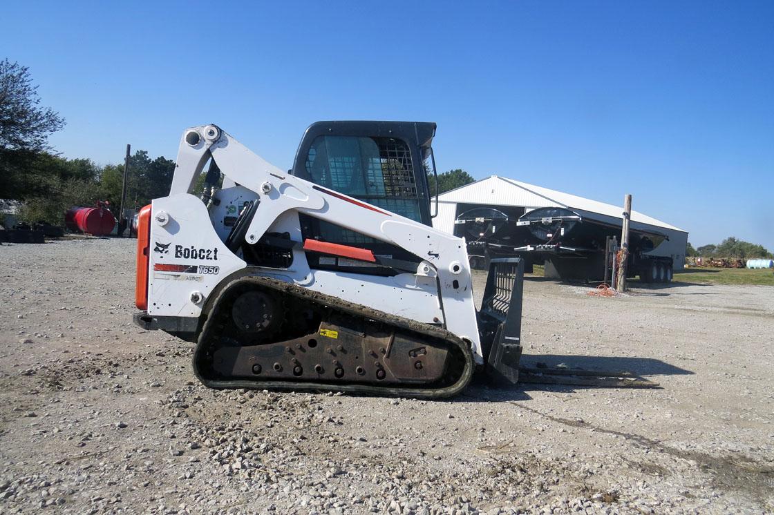 2015 Bobcat Model T650 Track-type Skid Loader, SN #ALJG13019, Kubota 4-Cylinder Diesel Engine, EROPS