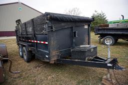 Tandem Axle Steel Dump Trailer, Roll Tarp, Rear Steel Ramps (More Info Coming).