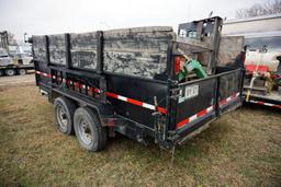 Tandem Axle Steel Dump Trailer, Roll Tarp, Rear Steel Ramps (More Info Coming).