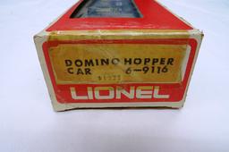 Lionel Domino Hopper Car, Item #6-9116 in Original Box.