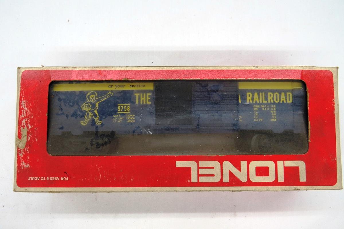 Lionel "Alaska RR Box Car", #6-9758 in Original Box.