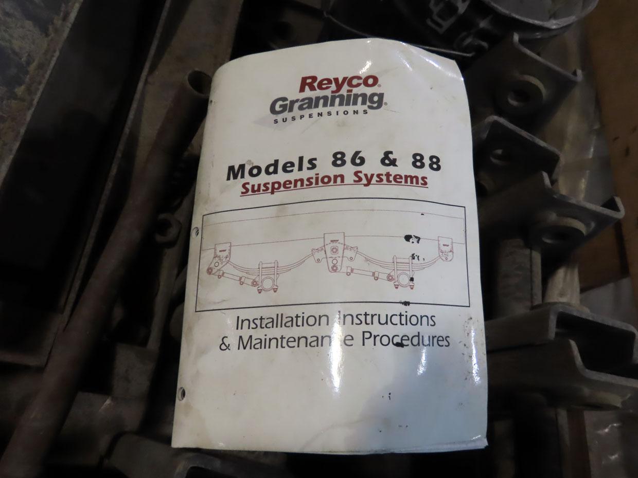 Pallet of Reyco Granning Model 86 & 88 Suspension Parts.