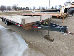 2019 Flat River 23’ Tandem Axle Flatbed Tag Trailer, VIN#1F9PA400171FRC010,