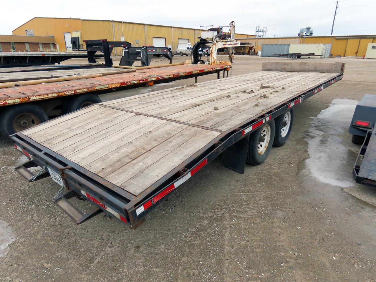 2019 Flat River 23’ Tandem Axle Flatbed Tag Trailer, VIN#1F9PA400171FRC010,