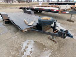 Custom Built 18’ Tandem Axle Flatbed Tag Trailer, VIN# (None), 16’ Steel De