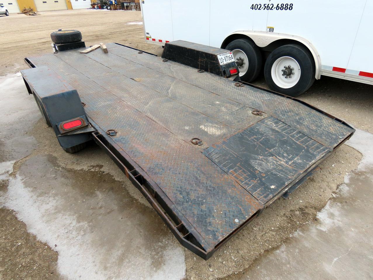 Custom Built 18’ Tandem Axle Flatbed Tag Trailer, VIN# (None), 16’ Steel De