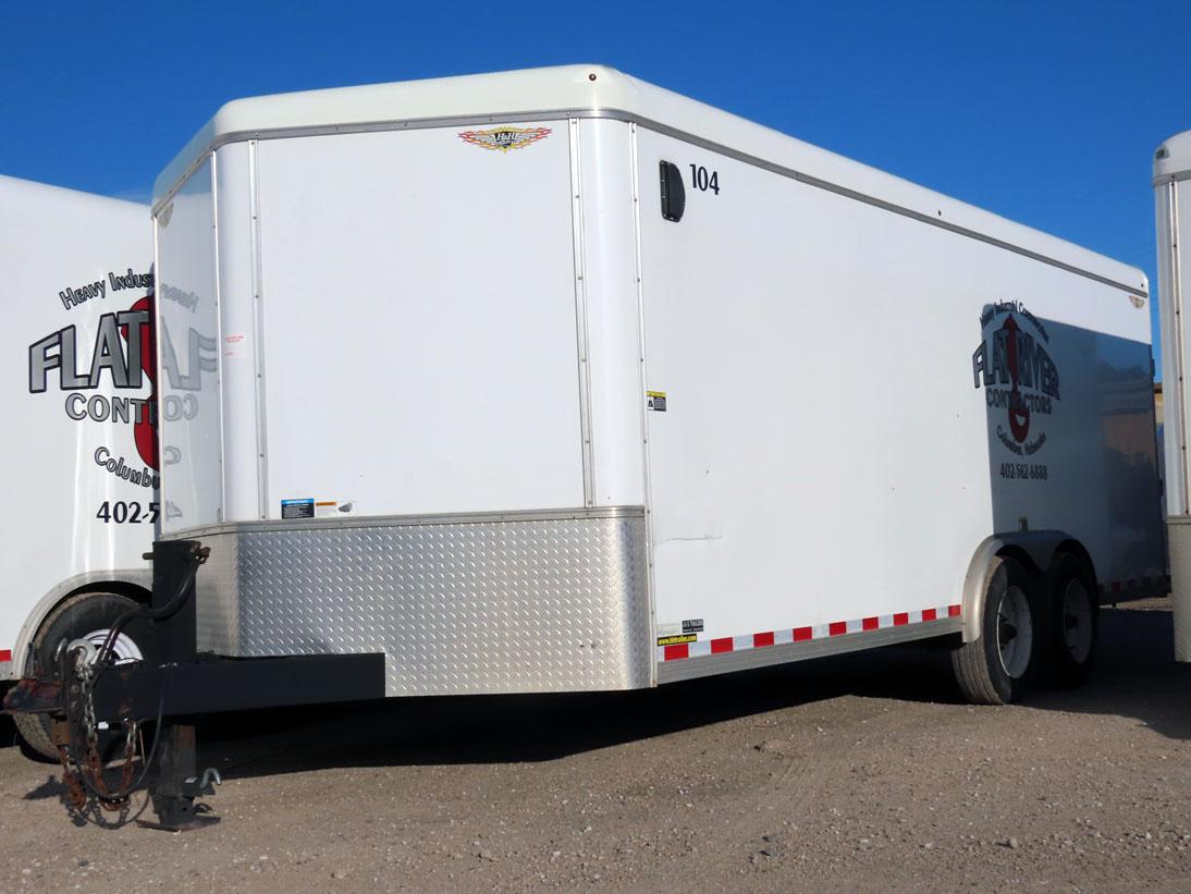 2014 H & H Model FD-306 20’ Tandem Axle All Aluminum Enclosed Trailer, VIN#