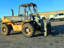 JCB Loadall Model 520 RT Forklift, SN#1411215, Perkins 4-Cylinder Diesel En