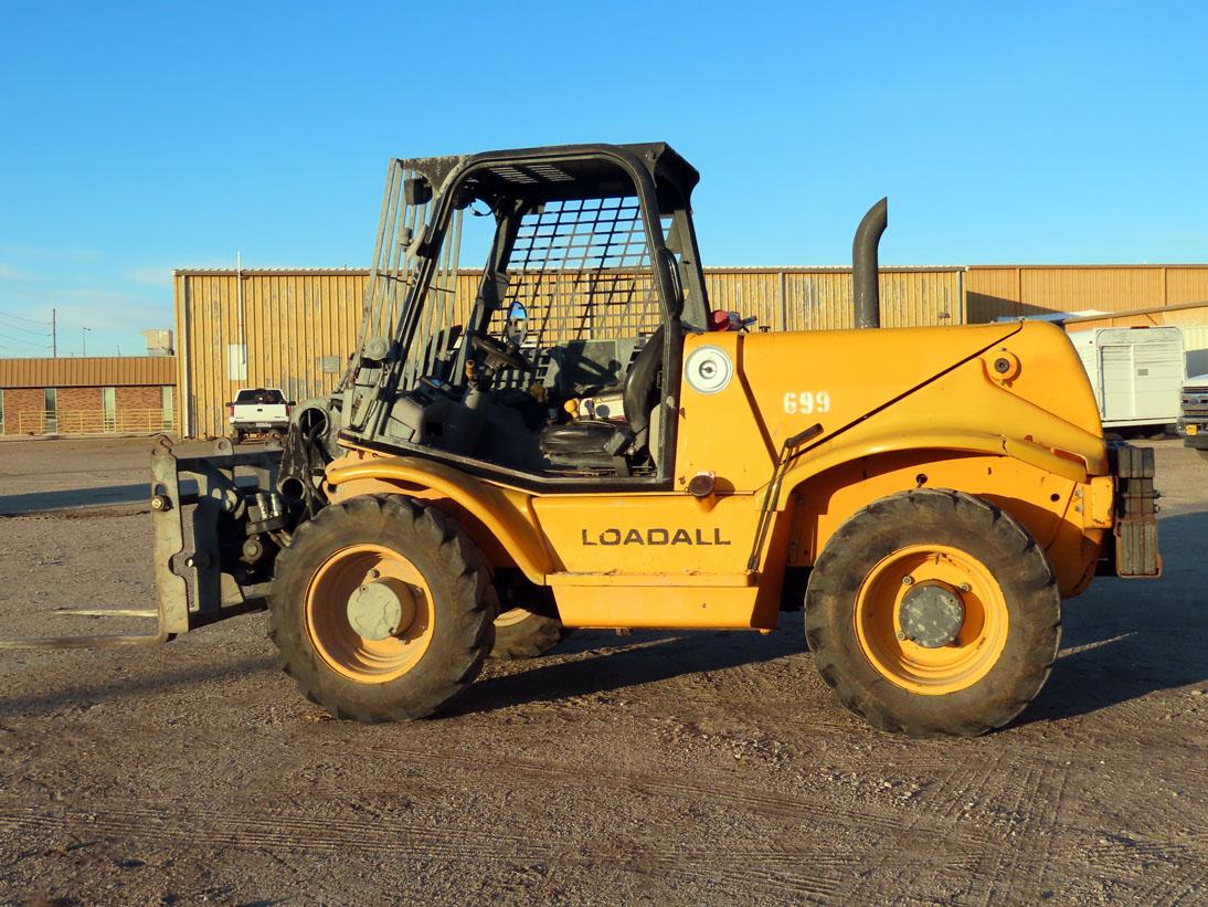 JCB Loadall Model 520 RT Forklift, SN#1411215, Perkins 4-Cylinder Diesel En