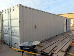 2007 8’ x 40’ Portable All-Steel Jobsite Office/Storage Container, Cargo Do