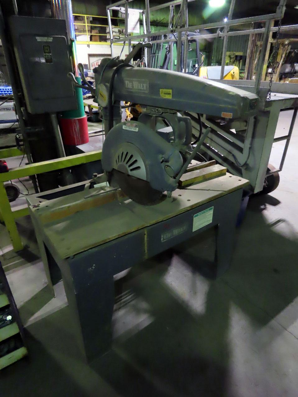 DeWalt Metal Radial Arm Saw, 5HP Motor.