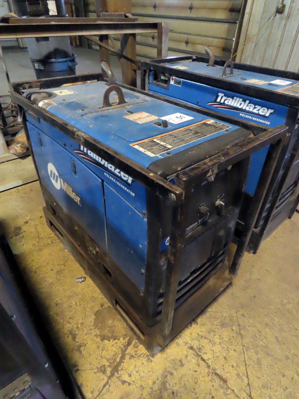 Miller Trailblazer 325 EFI Portable Welder/Generator, SN#MF280687R, Kohler