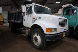 1997 IHC Model 4700 Single Axle Dump Truck, VIN# 1HTSCAAN2VH464418, DT466E Turbo Diesel Engine, 6 Pl