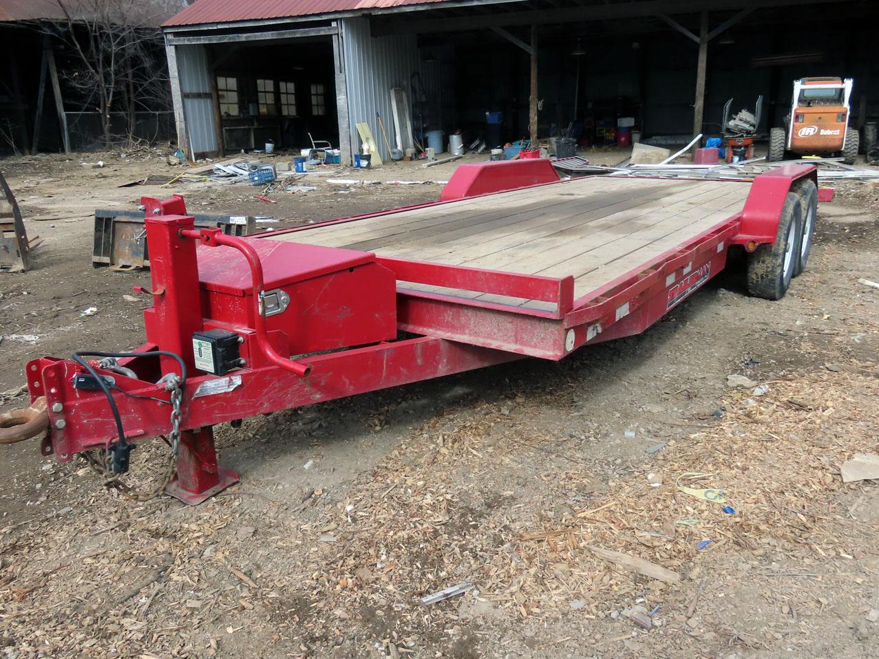 2017 Trailerman 20? Tandem Axle Flatbed Tag Trailer, VIN# 5L3CX2024JL000053, 14,000lb. GVW, 18? Wood