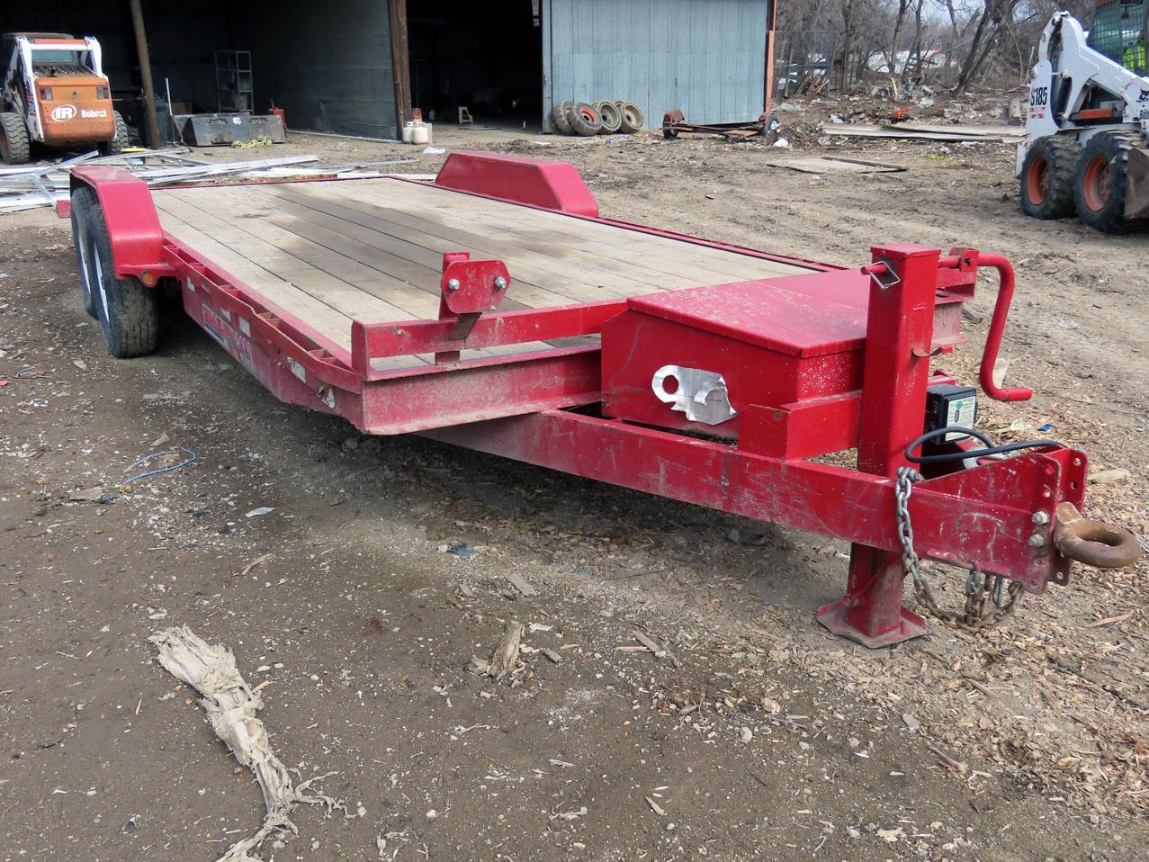 2017 Trailerman 20? Tandem Axle Flatbed Tag Trailer, VIN# 5L3CX2024JL000053, 14,000lb. GVW, 18? Wood