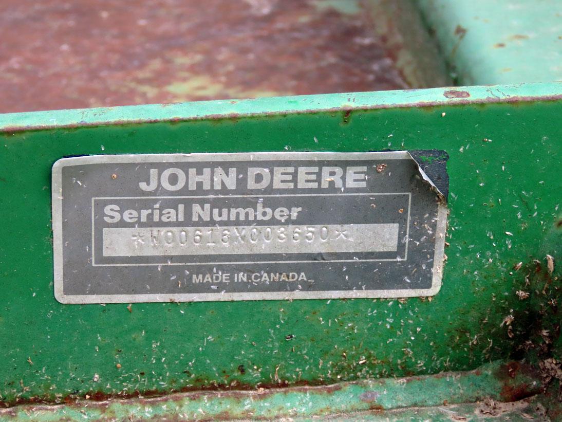 John Deere Model 516 3-Point Shredder, PTO Drive, Gauge Wheel.