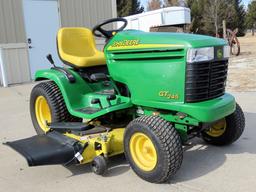 John Deere Model GT245 Riding Garden Tractor, SN #M0G245F114470, John Deere K-Series 20HP V-Twin