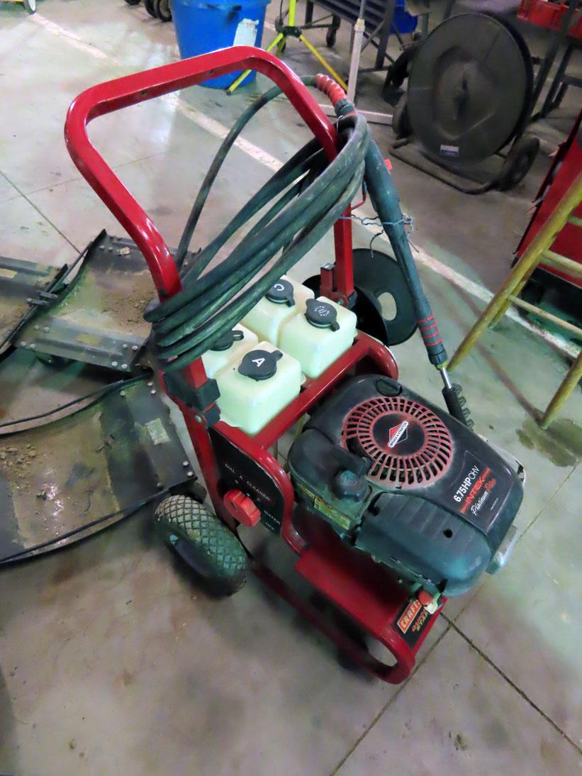 Sears Craftsman Portable Cold Water Pressure Washer on Cart with 6.75HP Gas Engine, Hose Reel & Hose