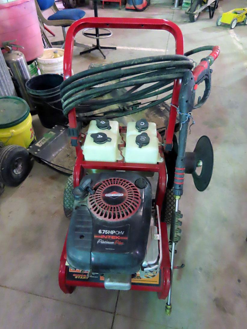 Sears Craftsman Portable Cold Water Pressure Washer on Cart with 6.75HP Gas Engine, Hose Reel & Hose