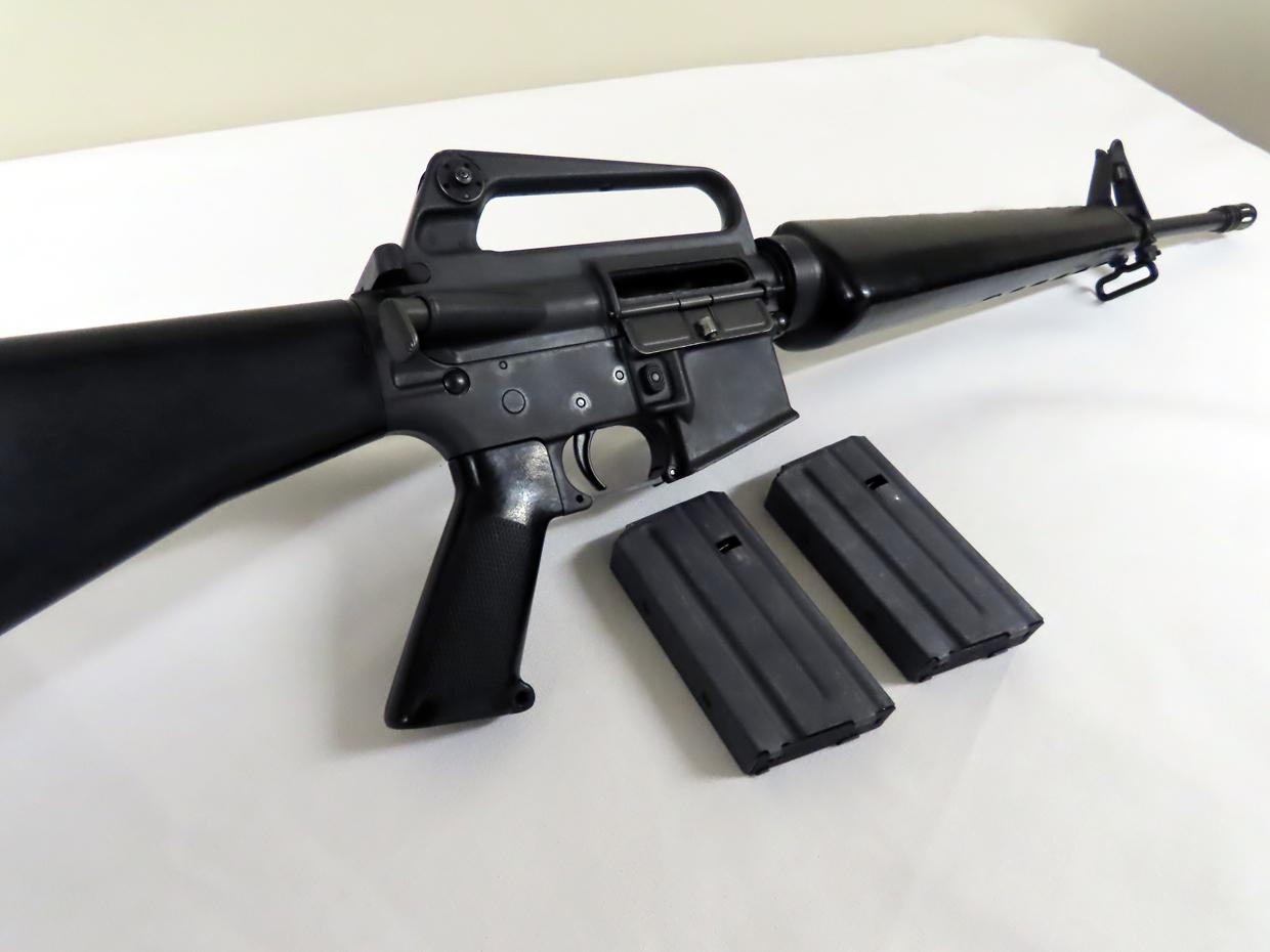 Colt M-16 Fully Automatic Rifle, SN# 5107343, .223 Caliber, (2) 20-Round Clips, 20" Barrel.
