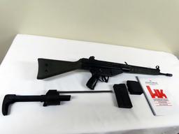 H & K Model G3 Fully Automatic Rifle, SN# A012670, 7.62x51mm (308 Cal), 17.7" Barrel, Flash