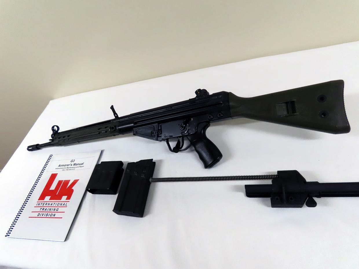 H & K Model G3 Fully Automatic Rifle, SN# A012670, 7.62x51mm (308 Cal), 17.7" Barrel, Flash