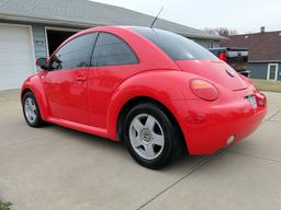 1999 Volkswagen New GLS Hatchback Beetle Bug, VIN# 3VWCA21CXXM409254, 2.0L 4-Cylinder Gas Engine, Au