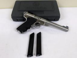 Ruger Mark II Target Semi-Auto Pistol, Government Target Model, SN# 224-75527, 7" Stainless Steel Ba