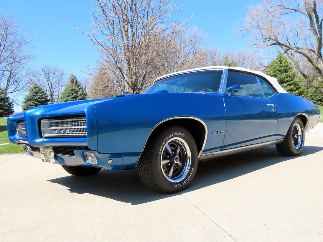 1969 Pontiac GTO 2-Door Convertible, VIN# 9B107227, Numbers Matching 400-4 V-8 Gas Engine, Turbo Hyd