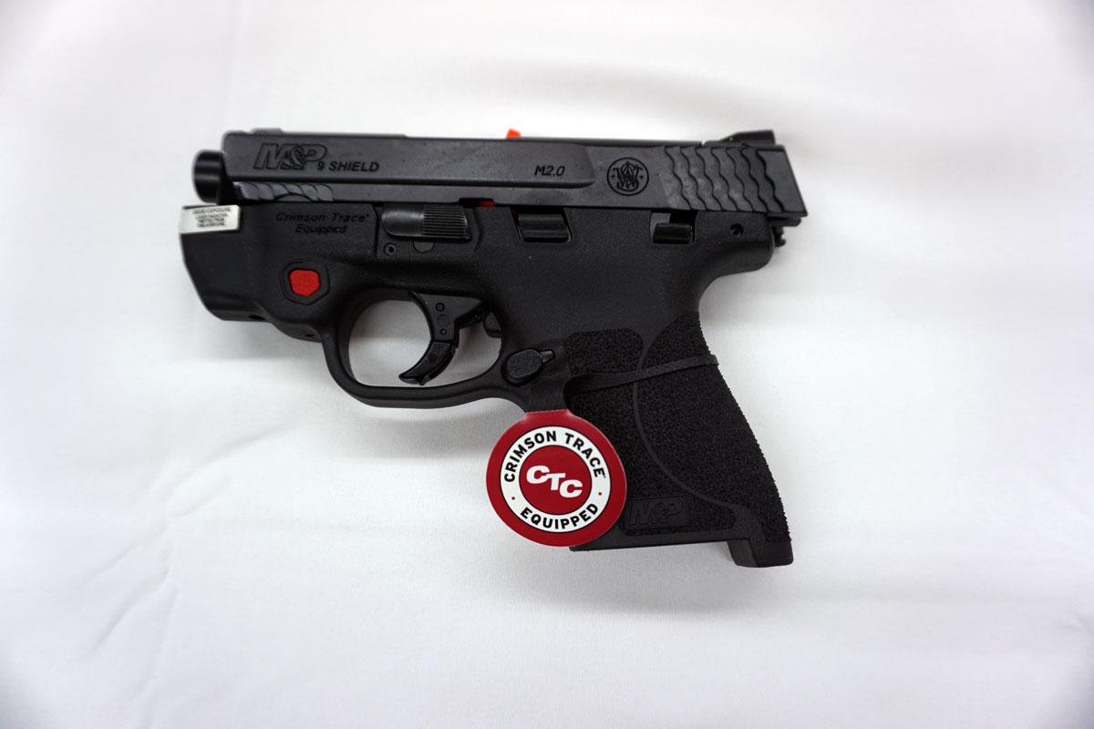 Smith & Wesson M & P 9 Shield Semi-Auto Pistol, SN# LFF4840, Laser, 9mm, (2) Magazines, Textured Gri