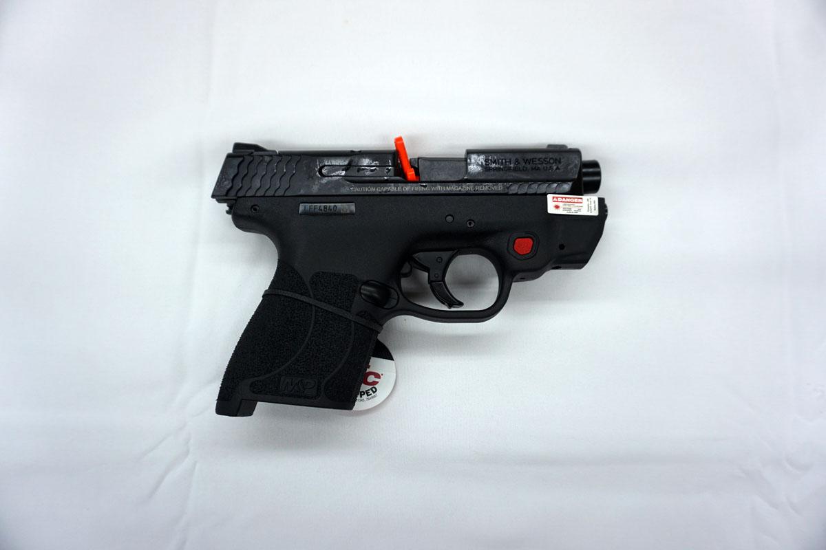 Smith & Wesson M & P 9 Shield Semi-Auto Pistol, SN# LFF4840, Laser, 9mm, (2) Magazines, Textured Gri