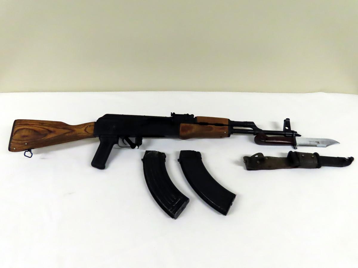 GP Model WASR-10 Semi-Automatic Rifle, SN# 1979IT1110, 7.62x39mm Caliber, 16" Barrel, Bayonet, Sheat