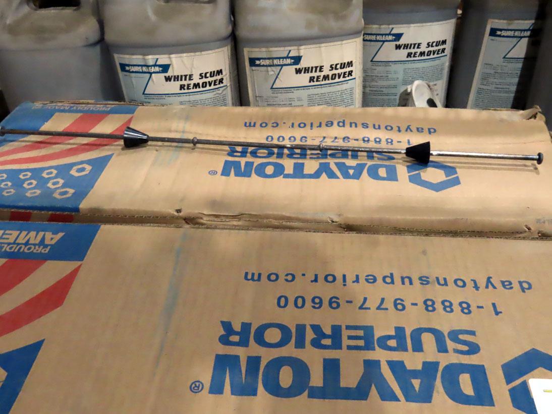 (2) Boxes of New Concrete Ties & 55-Gallon Barrel of Concrete Cure (Full).