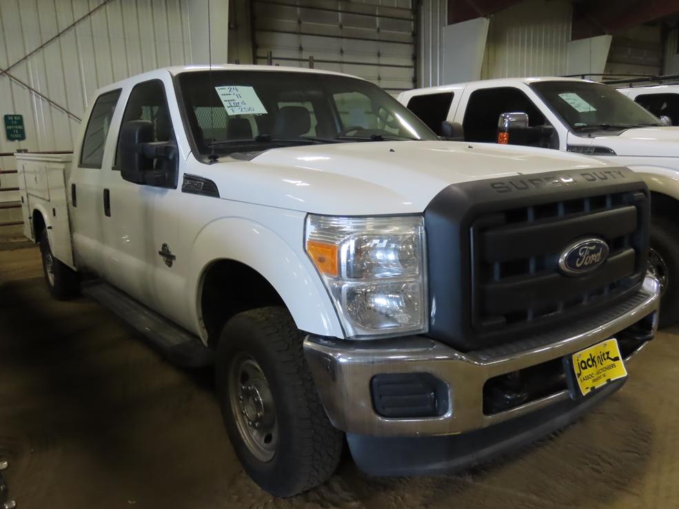 2011 Ford Model F-250 XL Crew Cab Diesel 4x4 Contractorâ€™s Pickup, VIN# 1FT7W2BT4BEB19157, 6.7 Lite