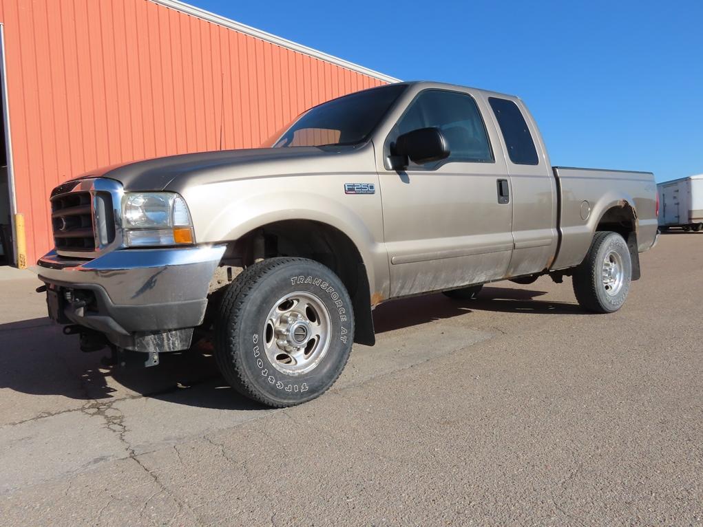 2003 Ford Model F-250 Lariat Extended Cab 4x4 Pickup, VIN# 1FTNX21L73EC93165, 5.4L V-8 Gas Engine