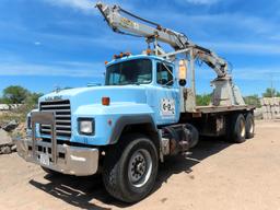 1994 Mack Model RD690S Tandem Axle Conventional Crane Truck, VIN #1M2P264Y4RM015016, Mack Model EM7-