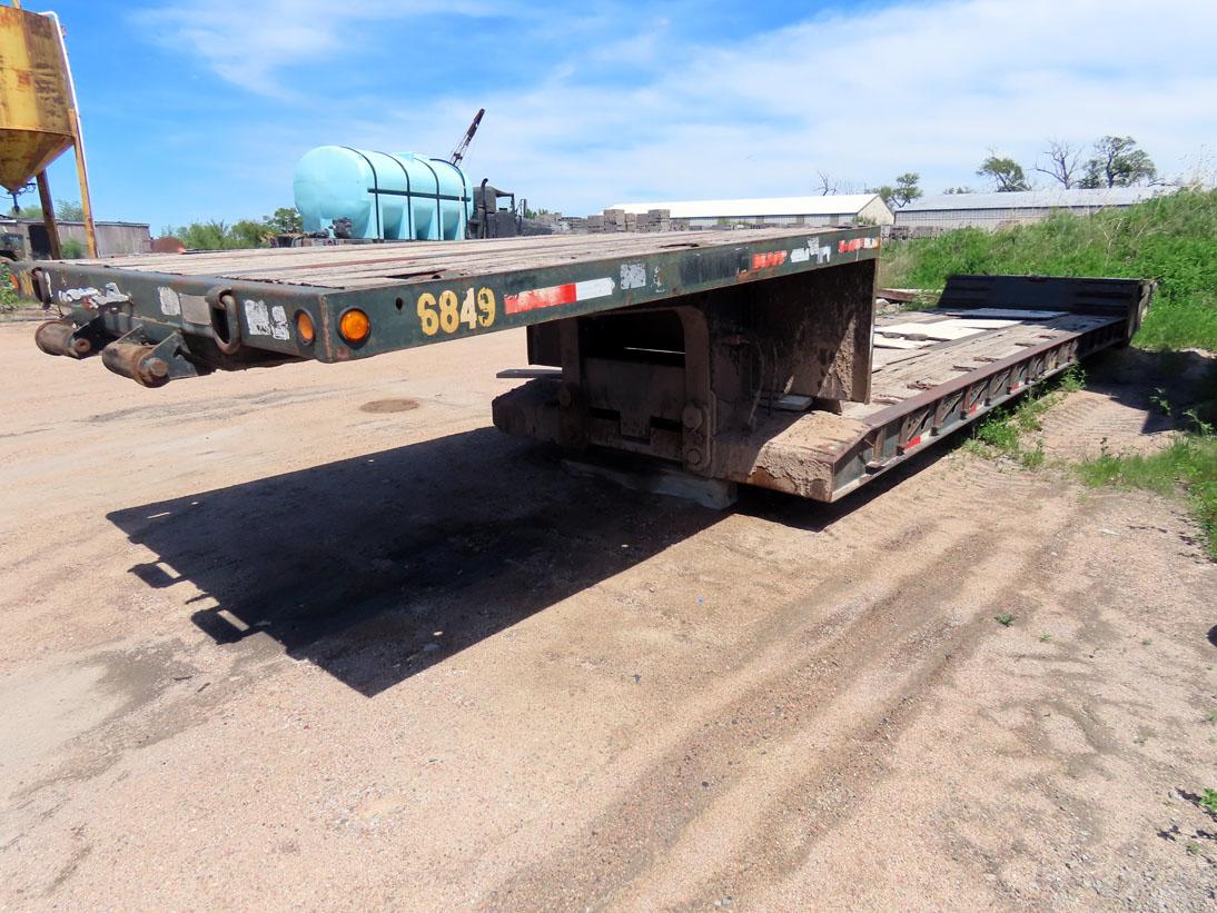 1999 XL Blackhawk Model X-L 60 MFG Tandem Axle Hydraulic Removable Gooseneck Double Drop Deck Lowboy