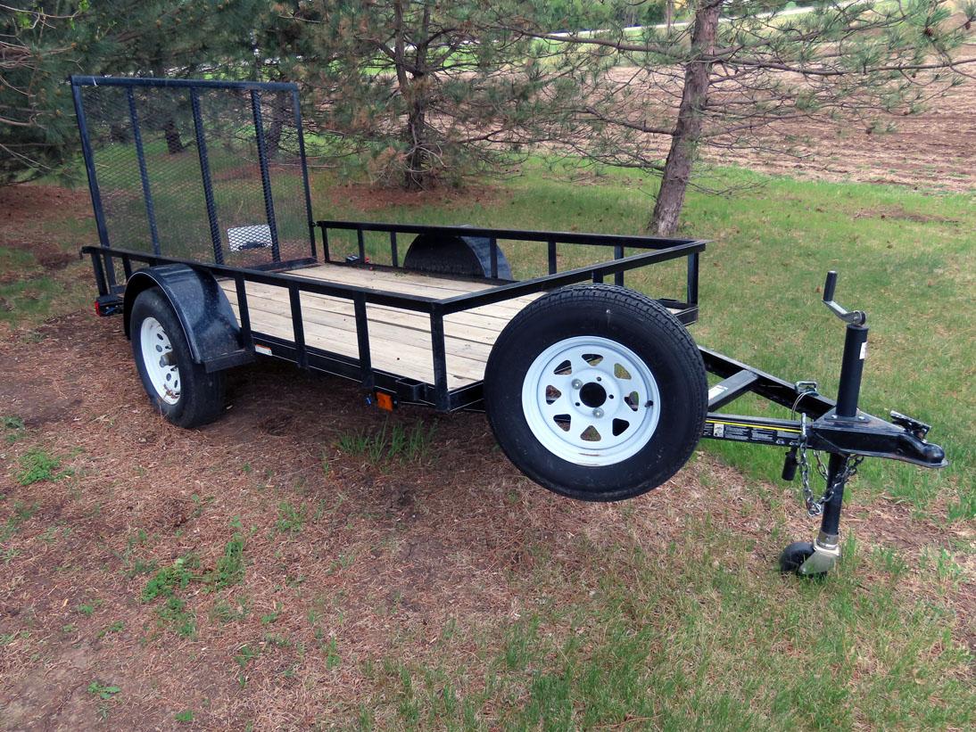 2014 Carry-On 5' x 10' Single Axle Utility Trailer, VIN 4YMUL1016ET022272, 2,990lb. GVW, Wood Deck