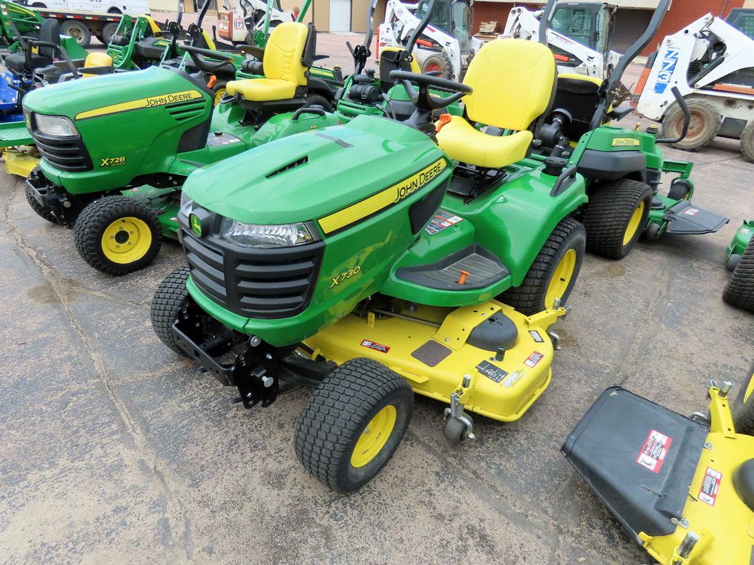 John Deere Model X730 Lawn & Garden Riding Tractor, SN# 1M0X730AAHM052342, 2017 John Deere 1-Torque