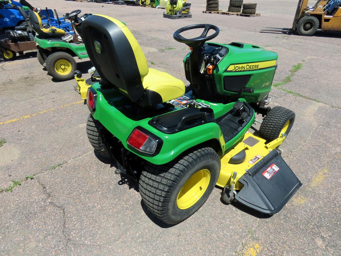 John Deere Model X730 Lawn & Garden Riding Tractor, SN# 1M0X730AAHM052342, 2017 John Deere 1-Torque