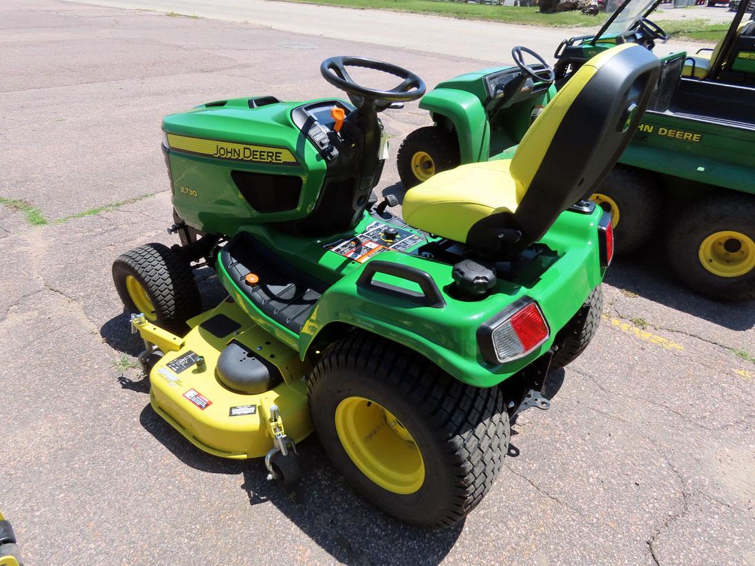 John Deere Model X730 Lawn & Garden Riding Tractor, SN# 1M0X730AAHM052342, 2017 John Deere 1-Torque