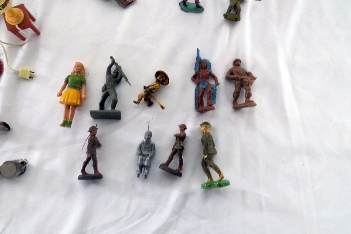 Large Lot of Metal & Plastic Figures (Army, Indians, and Miscellaneous Othe