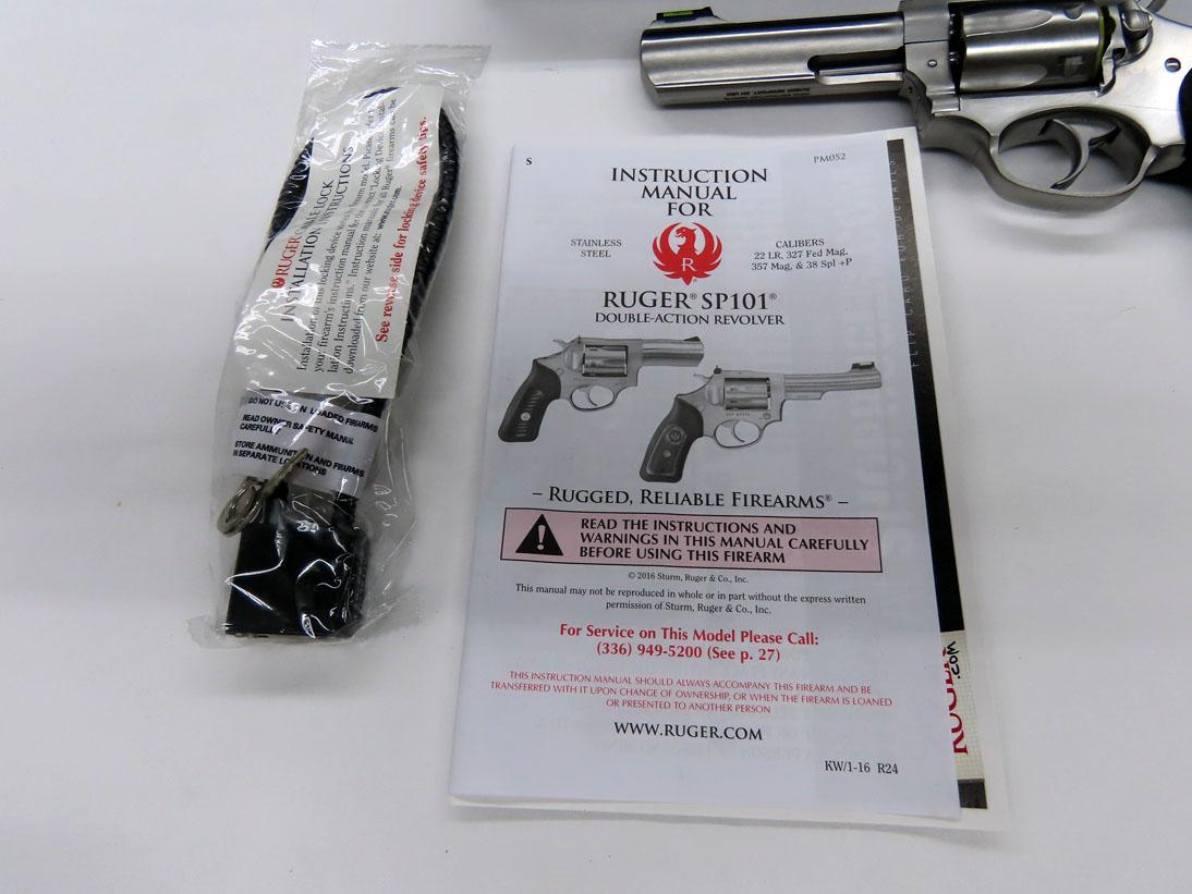 Ruger Model SP101 Double Action Revolver, SN #576-49954, .327 Fed. Mag. Caliber, 4" Stainless Steel 