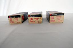 (3) Boxes of Peters .38 Special Handgun Ammo.